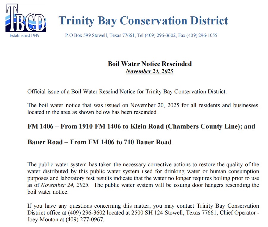 Boil Water Notice Rescind - FM 1406_Bauer - 11- 24 - 2025