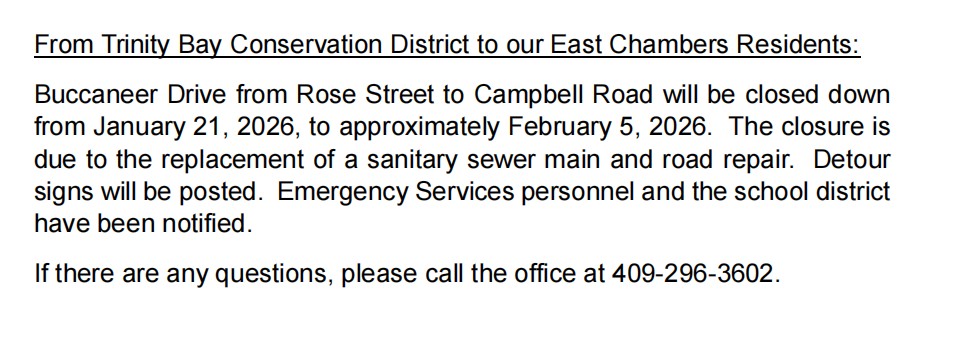 Buccaneer Drive from Rose to Campbell - 1-14-2026