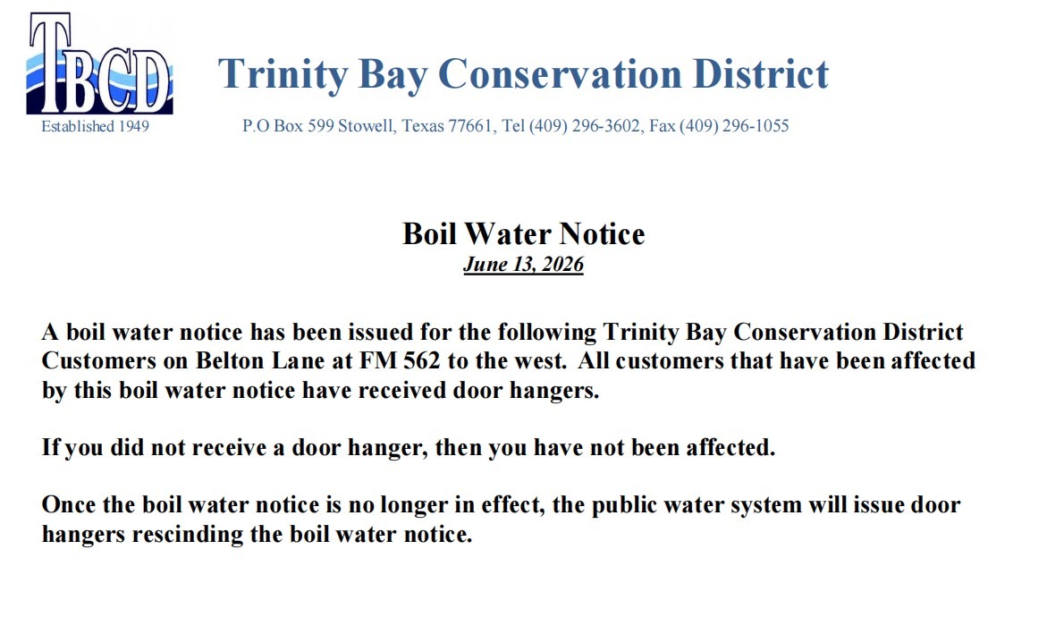Boil water Notice