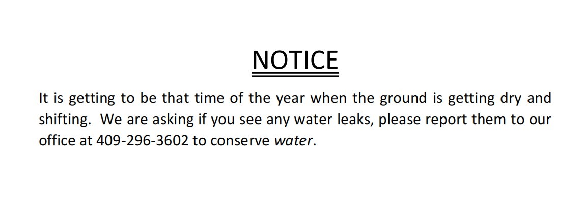Water Conservation